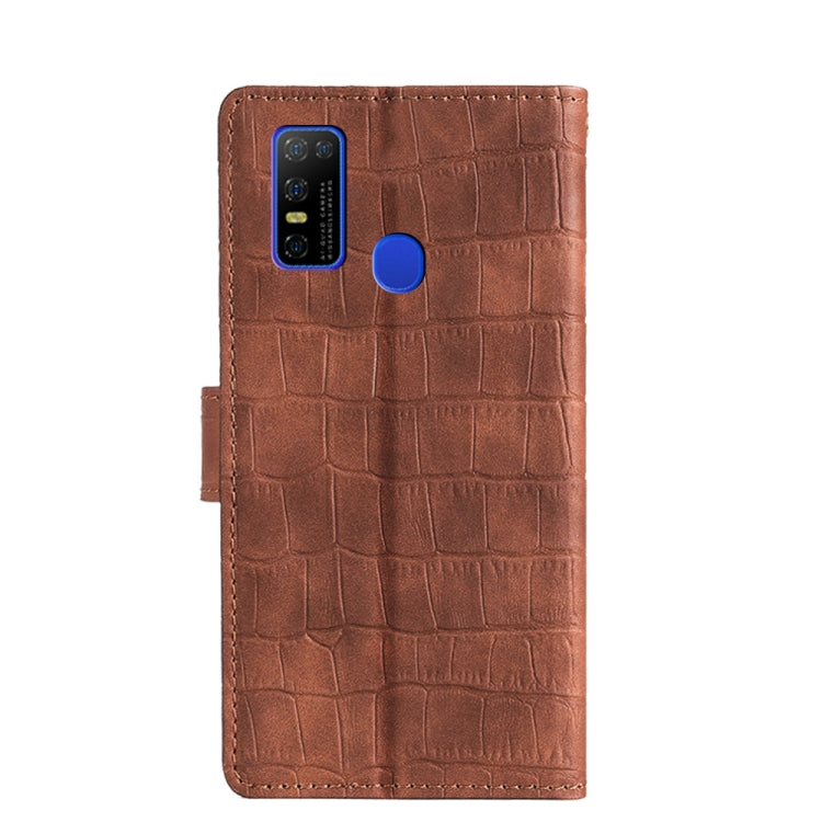 For Doogee N30 Skin Feel Crocodile Texture Magnetic Clasp Horizontal Flip PU Leather Case with Holder & Card Slots & Wallet(Brown) - More Brand by PMC Jewellery | Online Shopping South Africa | PMC Jewellery | Buy Now Pay Later Mobicred