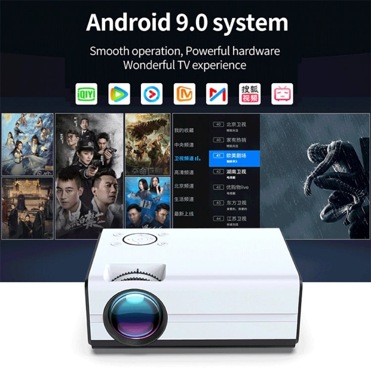 WEJOY Y5 800x480P 80 ANSI Lumens Portable Home Theater LED HD Digital Projector, Android 9.0, 1G+8G, UK Plug - LED Projector by WEJOY | Online Shopping South Africa | PMC Jewellery | Buy Now Pay Later Mobicred