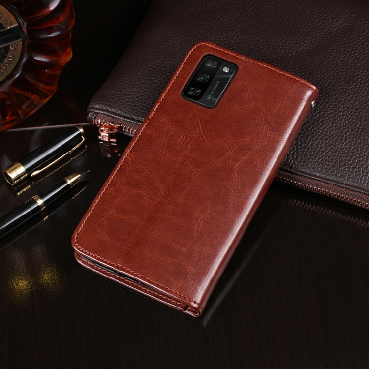 For Blackview A100 idewei Crazy Horse Texture Horizontal Flip Leather Case with Holder & Card Slots & Wallet(Black) - More Brand by idewei | Online Shopping South Africa | PMC TechLife | Buy Now Pay Later Mobicred