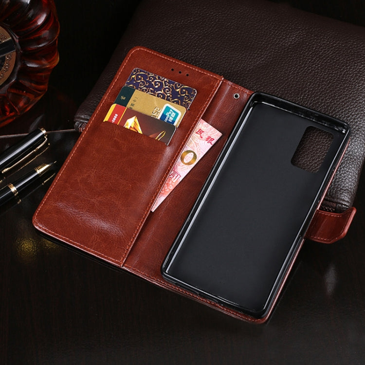 For Blackview A100 idewei Crazy Horse Texture Horizontal Flip Leather Case with Holder & Card Slots & Wallet(Black) - More Brand by idewei | Online Shopping South Africa | PMC TechLife | Buy Now Pay Later Mobicred