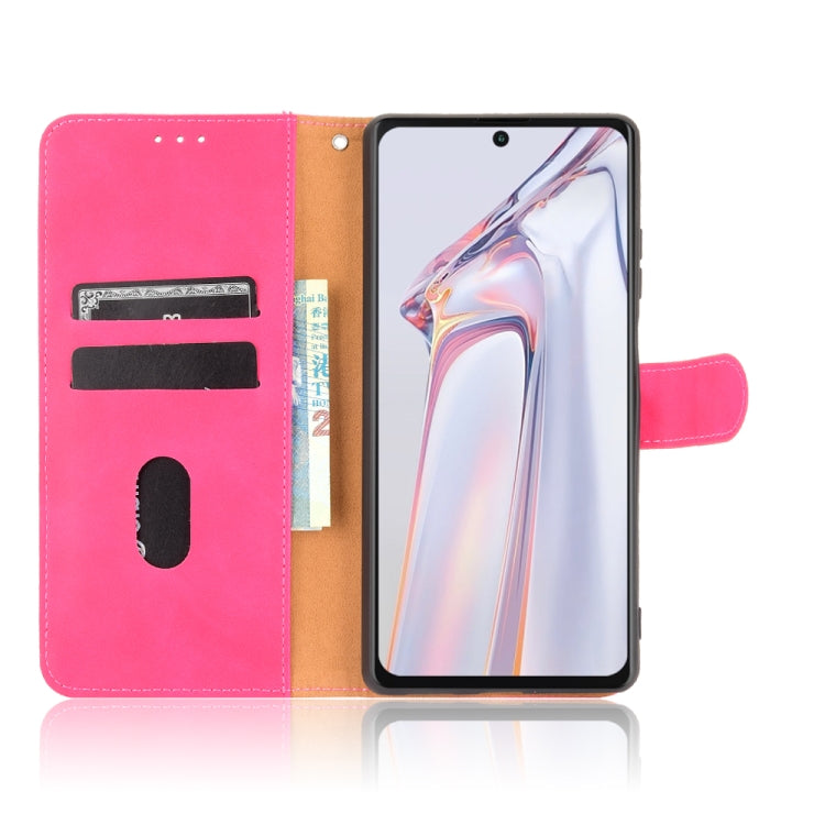 For Blackview A100 Solid Color Skin Feel Magnetic Buckle Horizontal Flip Calf Texture PU Leather Case with Holder & Card Slots & Wallet(Rose Red) - More Brand by PMC Jewellery | Online Shopping South Africa | PMC Jewellery | Buy Now Pay Later Mobicred