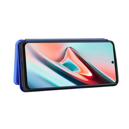 For Blackview A100 Carbon Fiber Texture Horizontal Flip TPU + PC + PU Leather Case with Card Slot(Blue) - More Brand by PMC Jewellery | Online Shopping South Africa | PMC Jewellery | Buy Now Pay Later Mobicred