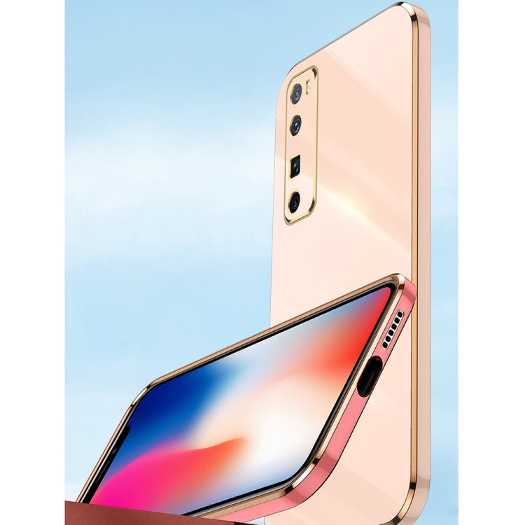 For Huawei nova 7 5G XINLI Straight Edge 6D Electroplate TPU Phone Case with Ring Holder(Black) - free shipping - PMC TechLife - Order now!