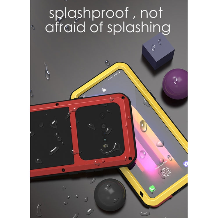 For LG V60 ThinQ 5G LOVE MEI Metal Shockproof Waterproof Dustproof Protective Case with Glass(Silver) - LG Cases by LOVE MEI | Online Shopping South Africa | PMC TechLife | Buy Now Pay Later Mobicred