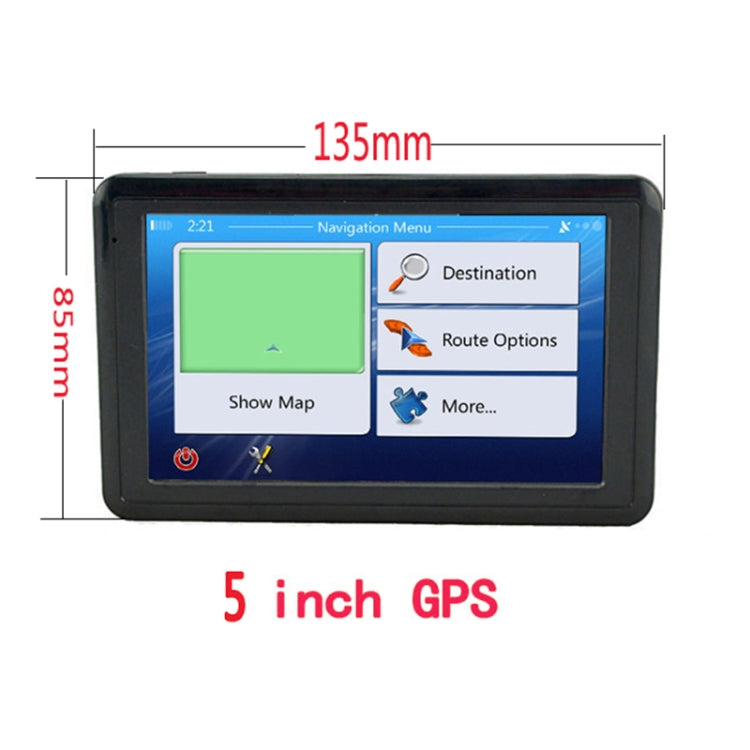 Q5 Car 5 inch HD TFT Touch Screen GPS Navigator Support TF Card / MP3 / FM Transmitter, Specification:Europe Map - Car Monitor by PMC TechLife | Online Shopping South Africa | PMC TechLife | Buy Now Pay Later Mobicred