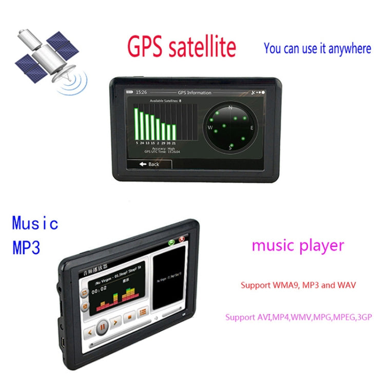Q5 Car 5 inch HD TFT Touch Screen GPS Navigator Support TF Card / MP3 / FM Transmitter, Specification:Australia Map - Car Monitor by PMC TechLife | Online Shopping South Africa | PMC TechLife | Buy Now Pay Later Mobicred