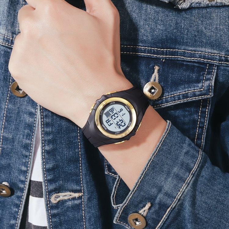 SKMEI 1790 Triplicate Round LED Dual Time Digital Display Luminous Electronic Watch for Men(Blue White) - free shipping - PMC TechLife - Order now!