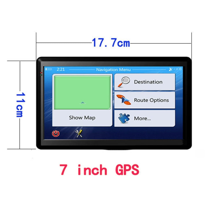 7 inch Car GPS Navigator 8G+256M Capacitive Screen High Configuration, Specification:North America Map - Car MP3 & MP4 & MP5 by PMC Jewellery | Online Shopping South Africa | PMC Jewellery | Buy Now Pay Later Mobicred