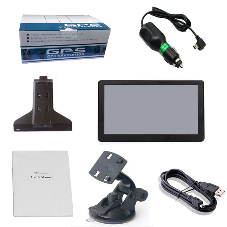 7 inch Car HD GPS Navigator 8G+128M Resistive Screen Support FM / TF Card, Specification:Europe Map - Car MP3 & MP4 & MP5 by PMC TechLife | Online Shopping South Africa | PMC TechLife | Buy Now Pay Later Mobicred