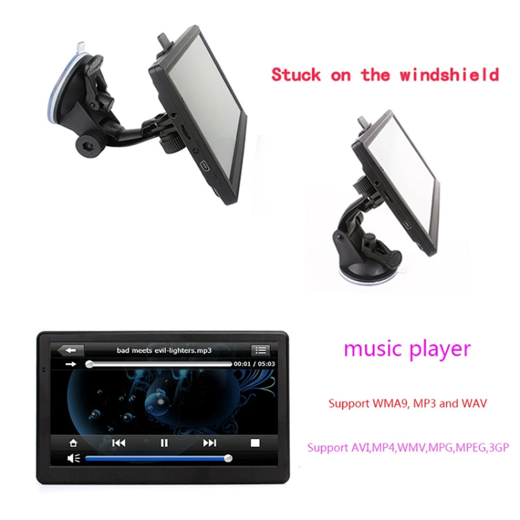 7 inch Car HD GPS Navigator 8G+128M Resistive Screen Support FM / TF Card, Specification:Australia Map - free shipping - PMC TechLife - Order now!