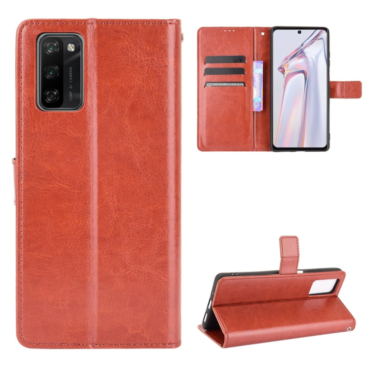 For Blackview A100 Crazy Horse Texture Horizontal Flip Leather Case with Holder & Card Slots & Lanyard(Brown) - More Brand by PMC Jewellery | Online Shopping South Africa | PMC Jewellery | Buy Now Pay Later Mobicred