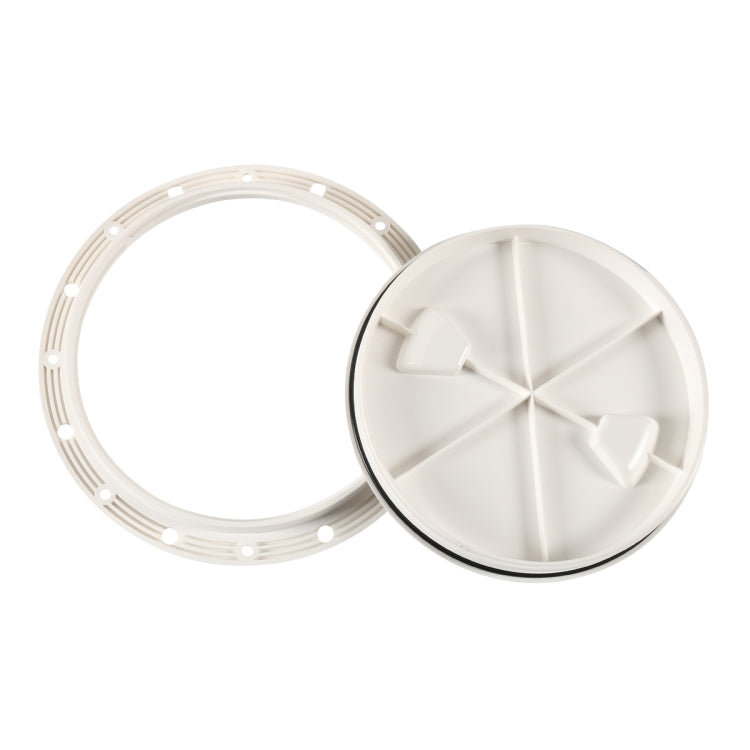 A5943 8 inch Boat / Yacht Round Deck Cover Hatch Case with Screws - Marine Accessories & Parts by PMC Jewellery | Online Shopping South Africa | PMC Jewellery | Buy Now Pay Later Mobicred