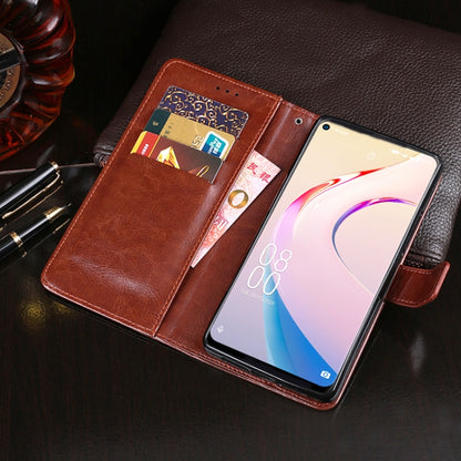 idewei Crazy Horse Texture Horizontal Flip Leather Case with Holder & Card Slots & Wallet For Oukitel C21 Pro(Red) - More Brand by idewei | Online Shopping South Africa | PMC Jewellery | Buy Now Pay Later Mobicred