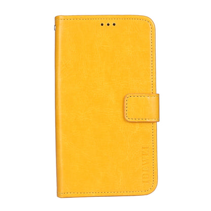 idewei Crazy Horse Texture Horizontal Flip Leather Case with Holder & Card Slots & Wallet For Doogee N40 Pro(Yellow) - More Brand by idewei | Online Shopping South Africa | PMC Jewellery | Buy Now Pay Later Mobicred