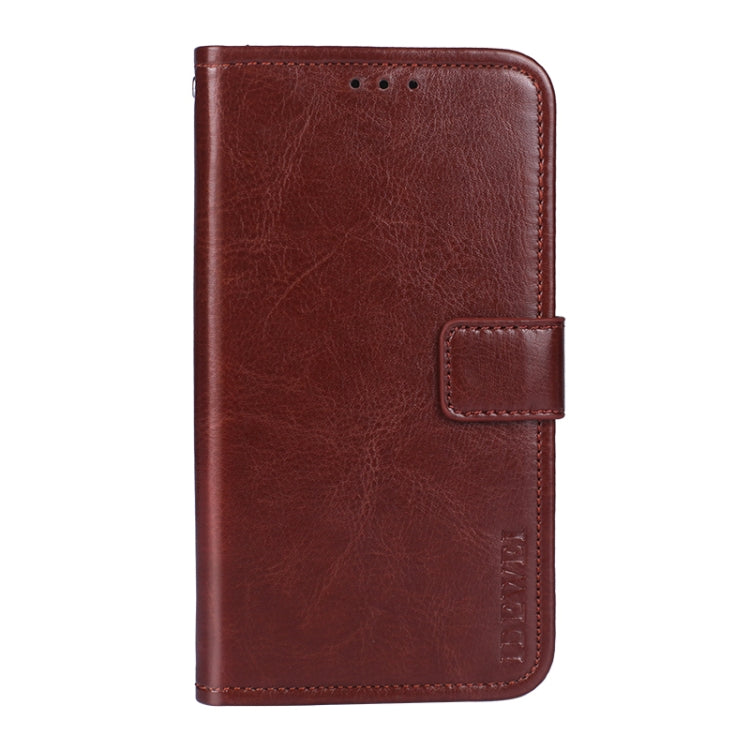 idewei Crazy Horse Texture Horizontal Flip Leather Case with Holder & Card Slots & Wallet For Doogee N40 Pro(Brown) - More Brand by idewei | Online Shopping South Africa | PMC TechLife | Buy Now Pay Later Mobicred