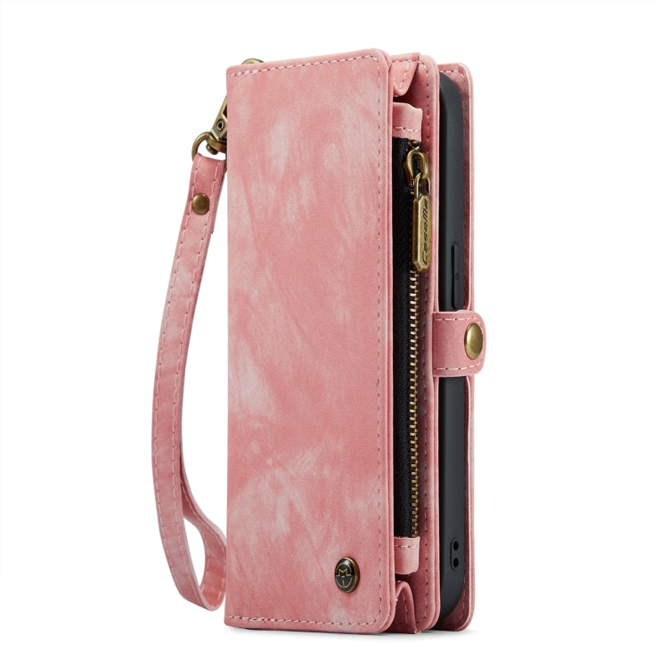 For iPhone 13 Pro CaseMe-008 Detachable Multifunctional Horizontal Flip Leather Case(Pink) - iPhone 13 Pro Cases by CaseMe | Online Shopping South Africa | PMC Jewellery | Buy Now Pay Later Mobicred