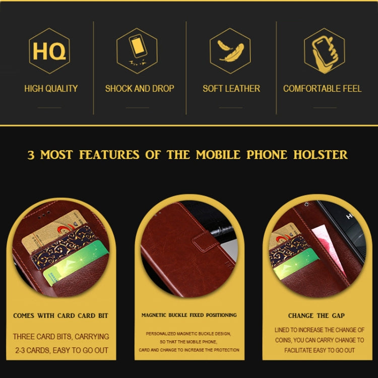 For Ulefone Armor 11 5G idewei Crazy Horse Texture Horizontal Flip Leather Case with Holder & Card Slots & Wallet(White) - Ulefone Cases by idewei | Online Shopping South Africa | PMC Jewellery | Buy Now Pay Later Mobicred