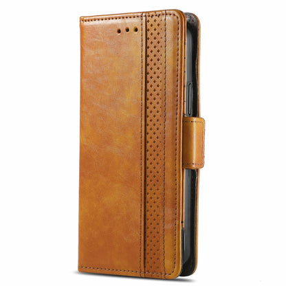 For Doogee X96 Pro CaseNeo Business Splicing Dual Magnetic Buckle Horizontal Flip PU Leather Case with Holder & Card Slots & Wallet(Khaki) - More Brand by PMC Jewellery | Online Shopping South Africa | PMC Jewellery | Buy Now Pay Later Mobicred