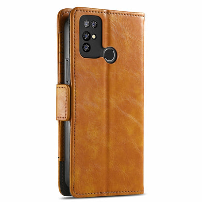 For Doogee X96 Pro CaseNeo Business Splicing Dual Magnetic Buckle Horizontal Flip PU Leather Case with Holder & Card Slots & Wallet(Khaki) - More Brand by PMC Jewellery | Online Shopping South Africa | PMC Jewellery | Buy Now Pay Later Mobicred