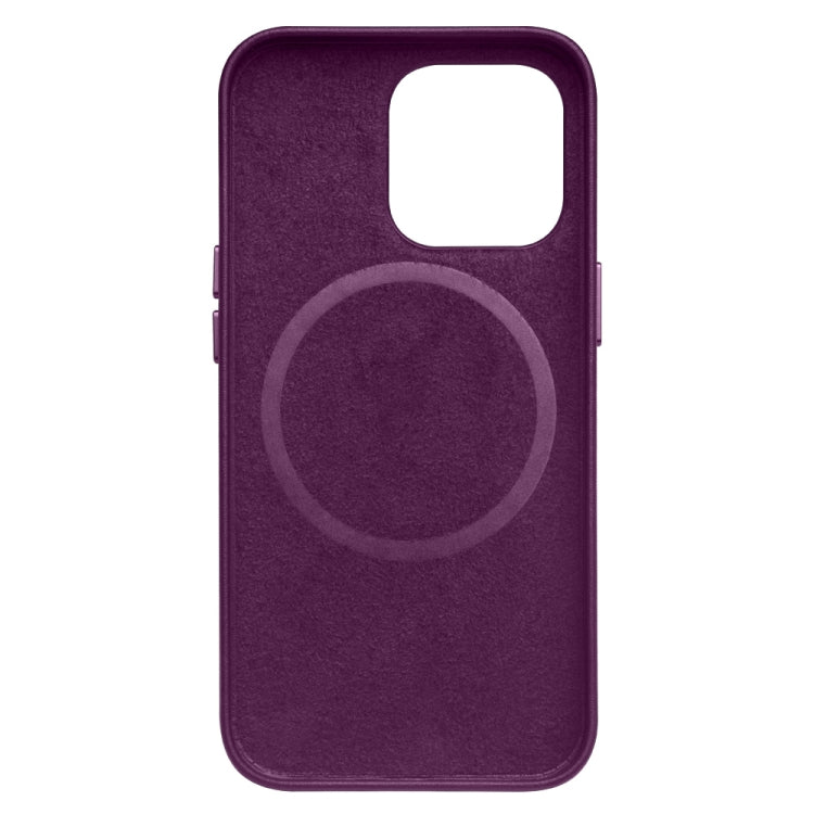 For iPhone 13 Pro Max QIALINO Nappa Cowhide MagSafe Magnetic Protective Case (Purple Crystal) - free shipping - PMC Jewellery - Order now!