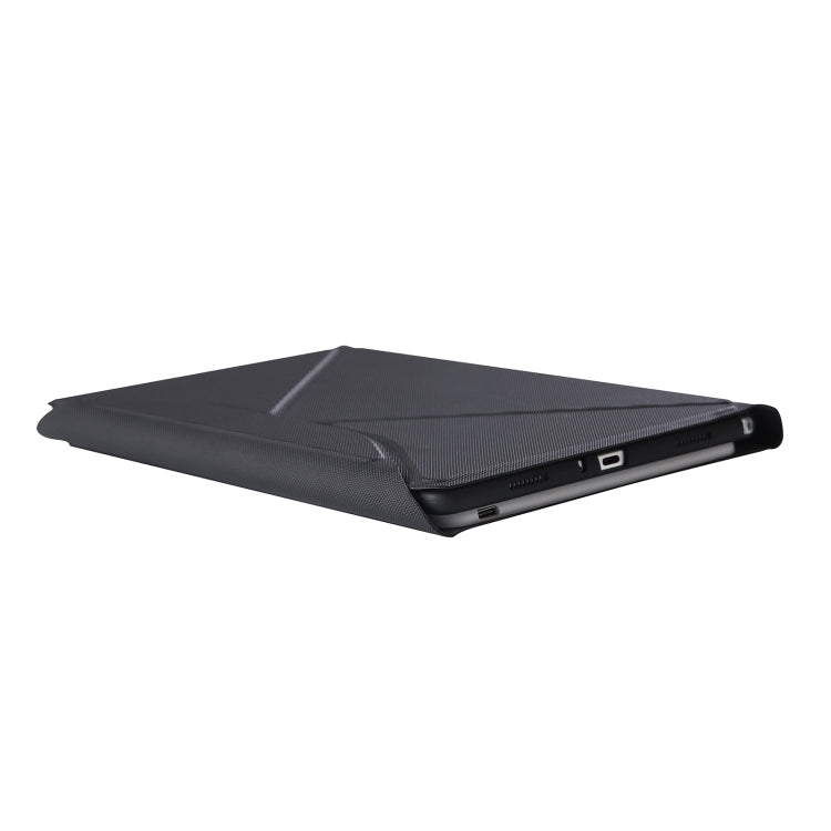BM10S Backlight Edition Diamond Texture Detachable Bluetooth Keyboard Leather Tablet Case with Pen Slot & Triangular Back Support For Lenovo Smart Tab M10 HPD Plus TB-X606F 10.3 inch(Black White) - Lenovo Keyboard by PMC TechLife | Online Shopping South Africa | PMC TechLife