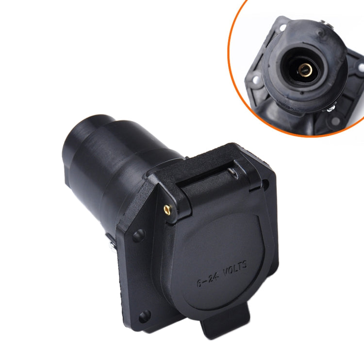 A0145 7-PIN Trailer Plug American Flat Blade Connector Adapter 12V Tow Bar - Terminal connectors by PMC TechLife | Online Shopping South Africa | PMC TechLife | Buy Now Pay Later Mobicred