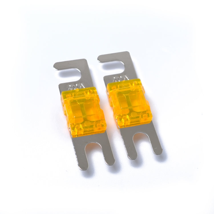 A0302 Dark Orange 5 PCS Car Audio AFS Mini ANL 30A Fuse Nicked Plated - Fuse by PMC Jewellery | Online Shopping South Africa | PMC Jewellery | Buy Now Pay Later Mobicred