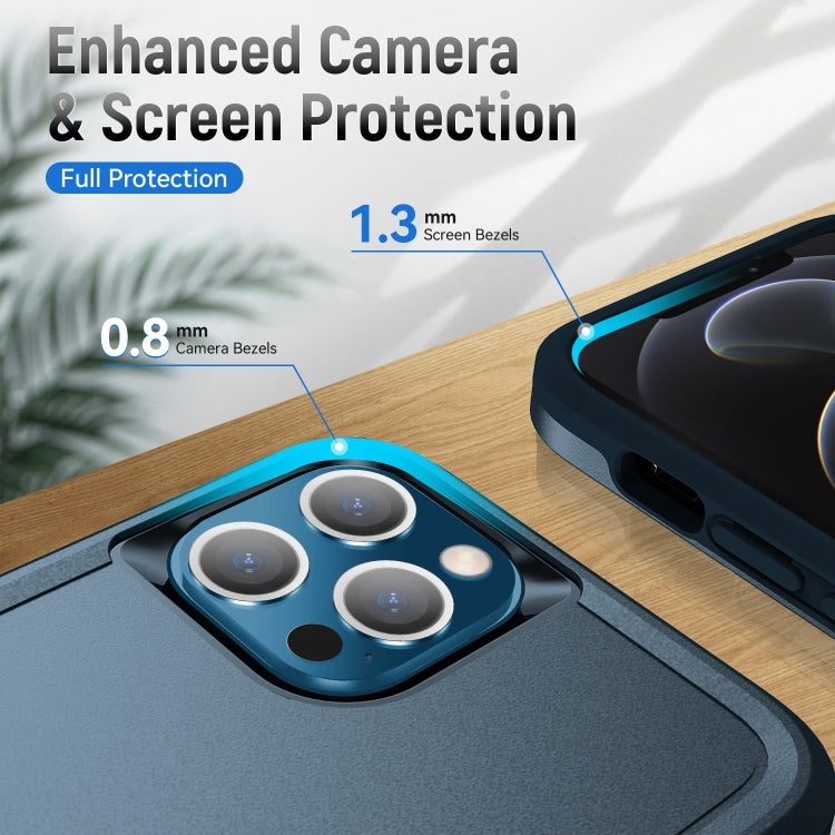 For iPhone 13 Pro Max Pioneer Armor Heavy Duty Shockproof Phone Case (Blue) - iPhone 13 Pro Max Cases by PMC TechLife | Online Shopping South Africa | PMC TechLife | Buy Now Pay Later Mobicred