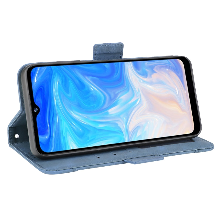 For Doogee N40 Pro Skin Feel Calf Pattern Horizontal Flip Leather Case with Holder & Card Slots & Photo Frame(Blue) - More Brand by PMC TechLife | Online Shopping South Africa | PMC TechLife | Buy Now Pay Later Mobicred