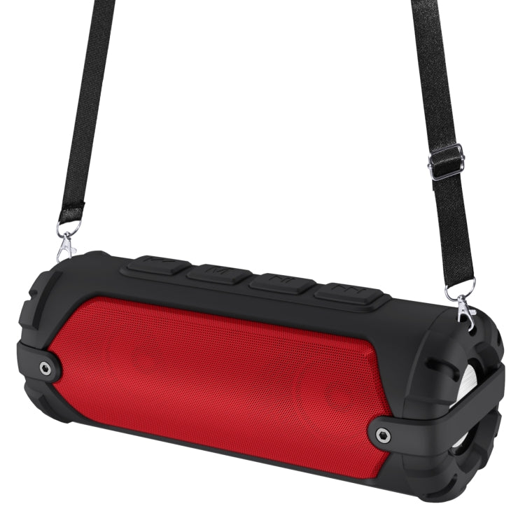 New Rixing NR-6013 Bluetooth 5.0 Portable Outdoor Wireless Bluetooth Speaker with Shoulder Strap(Red) - Desktop Speaker by NewRixing | Online Shopping South Africa | PMC Jewellery | Buy Now Pay Later Mobicred