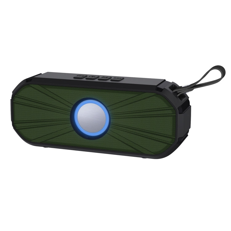 New Rixing NR-9012 Bluetooth 5.0 Portable Outdoor Wireless Bluetooth Speaker(Green) - Desktop Speaker by NewRixing | Online Shopping South Africa | PMC Jewellery | Buy Now Pay Later Mobicred