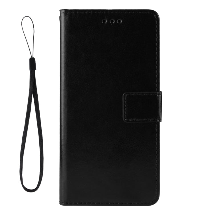 For Doogee N40 Pro Crazy Horse Texture Horizontal Flip Leather Case with Holder & Card Slots & Lanyard(Black) - More Brand by PMC TechLife | Online Shopping South Africa | PMC TechLife | Buy Now Pay Later Mobicred