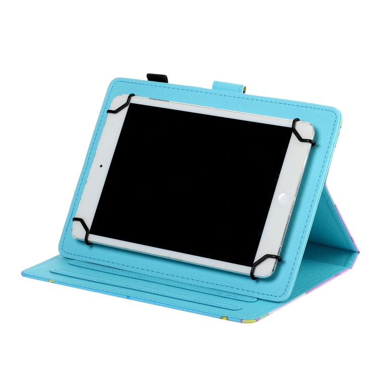 10 inch Universal Colored Drawing Horizontal Flip PU Leather Case with Holder & Card Slot(Rainbow Owl) - 10 - 11 inch by PMC TechLife | Online Shopping South Africa | PMC TechLife | Buy Now Pay Later Mobicred