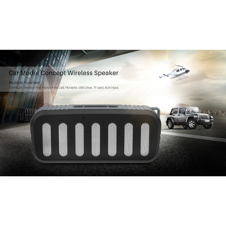 NewRixing NR-2013 TWS Car Exhaust Duct-shaped Bluetooth Speaker(Red) - free shipping - PMC Jewellery - Order now!