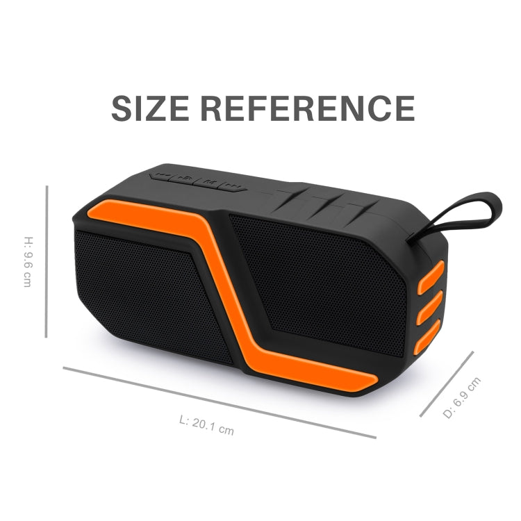 NewRixing NR-5019 Outdoor Portable Bluetooth Speaker, Support Hands-free Call / TF Card / FM / U Disk(Red) - free shipping - PMC Jewellery - Order now!