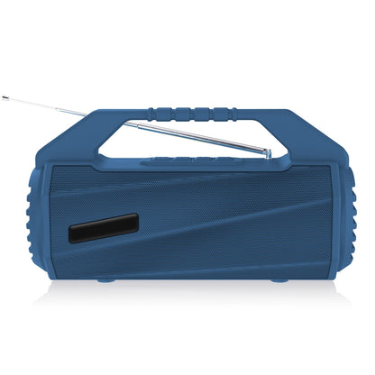 NewRixing NR-4025FM Outdoor Splash-proof Water Portable Bluetooth Speaker, Support Hands-free Call / TF Card / FM / U Disk(Blue) - Desktop Speaker by NewRixing | Online Shopping South Africa | PMC Jewellery | Buy Now Pay Later Mobicred