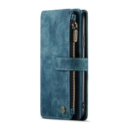 For iPhone 11 Pro Max CaseMe-C30 PU + TPU Multifunctional Horizontal Flip Leather Case with Holder & Card Slot & Wallet & Zipper Pocket (Blue) - iPhone 11 Pro Max Cases by CaseMe | Online Shopping South Africa | PMC Jewellery | Buy Now Pay Later Mobicred