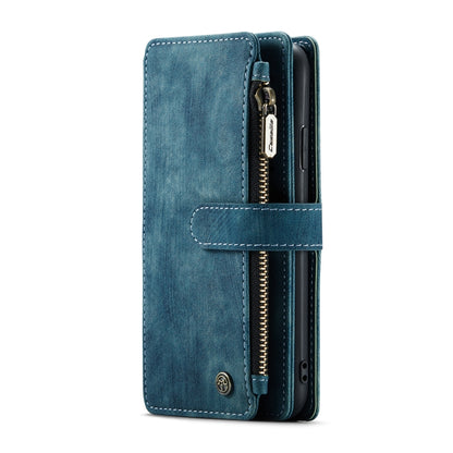 For iPhone X / XS CaseMe-C30 PU + TPU Multifunctional Horizontal Flip Leather Case with Holder & Card Slot & Wallet & Zipper Pocket(Blue) - More iPhone Cases by CaseMe | Online Shopping South Africa | PMC Jewellery | Buy Now Pay Later Mobicred