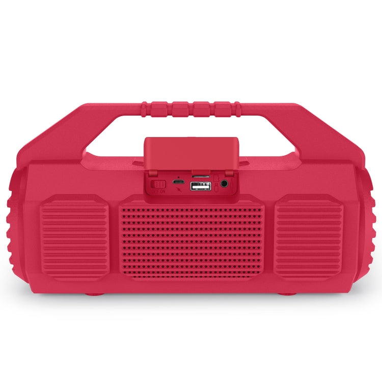 NewRixing NR-4025P with Screen Outdoor Splash-proof Water Portable Bluetooth Speaker, Support Hands-free Call / TF Card / FM / U Disk(Red) - Desktop Speaker by NewRixing | Online Shopping South Africa | PMC Jewellery | Buy Now Pay Later Mobicred