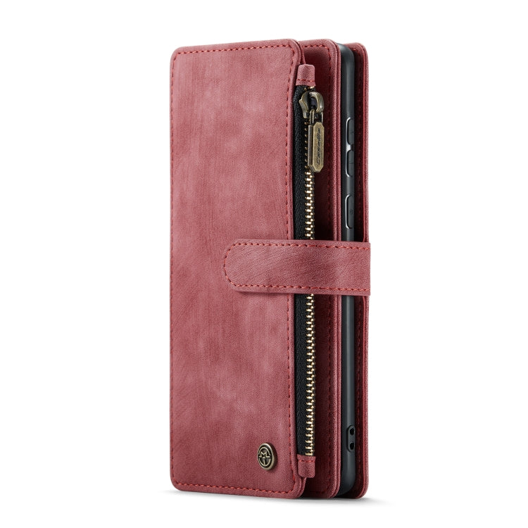 For Samsung Galaxy A52 5G / 4G CaseMe-C30 PU + TPU Multifunctional Horizontal Flip Leather Case with Holder & Card Slot & Wallet & Zipper Pocket(Red) - Galaxy Phone Cases by CaseMe | Online Shopping South Africa | PMC Jewellery | Buy Now Pay Later Mobicred