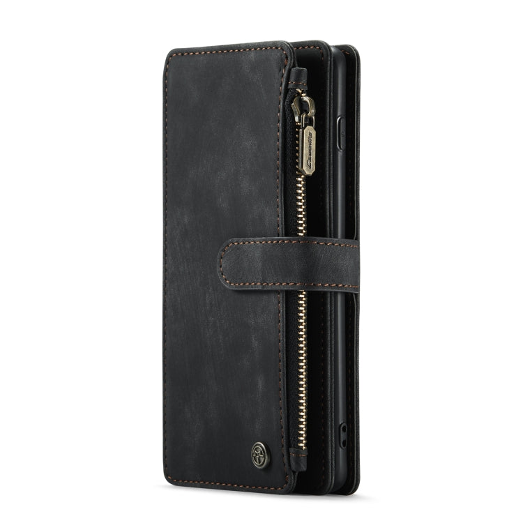 For Samsung Galaxy S10 CaseMe-C30 PU + TPU Multifunctional Horizontal Flip Leather Case with Holder & Card Slot & Wallet & Zipper Pocket(Black) - Galaxy Phone Cases by CaseMe | Online Shopping South Africa | PMC Jewellery | Buy Now Pay Later Mobicred