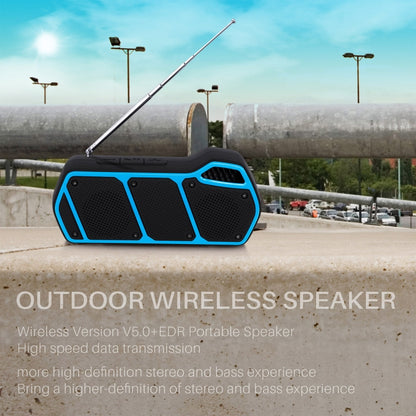 NewRixing NR-5011fm Outdoor Portable Bluetooth Speakerr, Support Hands-free Call / TF Card / FM / U Disk(Green) - Desktop Speaker by NewRixing | Online Shopping South Africa | PMC Jewellery | Buy Now Pay Later Mobicred