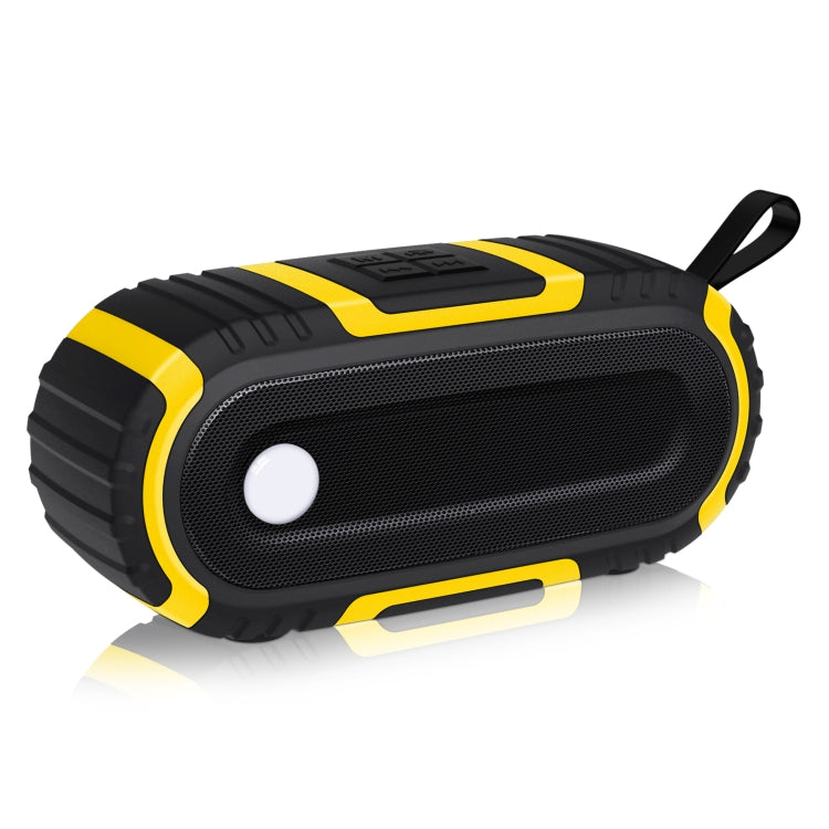 NewRixing NR-5016 Outdoor Splash-proof Water Bluetooth Speaker, Support Hands-free Call / TF Card / FM / U Disk(Yellow) - Desktop Speaker by NewRixing | Online Shopping South Africa | PMC Jewellery | Buy Now Pay Later Mobicred