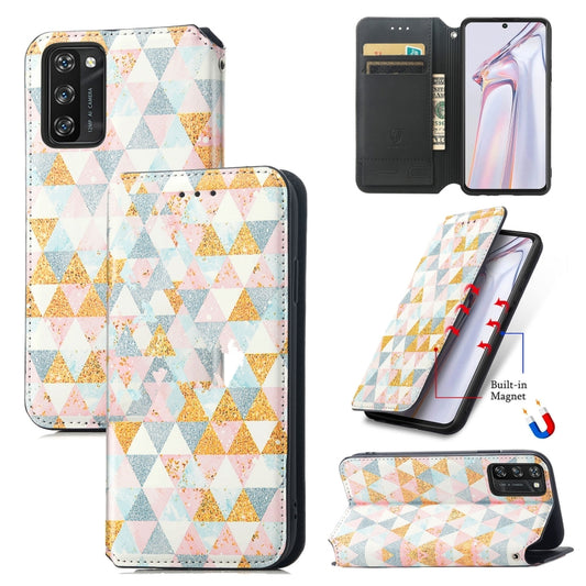 For Blackview A100 Colorful Magnetic Horizontal Flip PU Leather Case with Holder & Card Slot & Wallet(Rhombus) - More Brand by PMC Jewellery | Online Shopping South Africa | PMC Jewellery | Buy Now Pay Later Mobicred