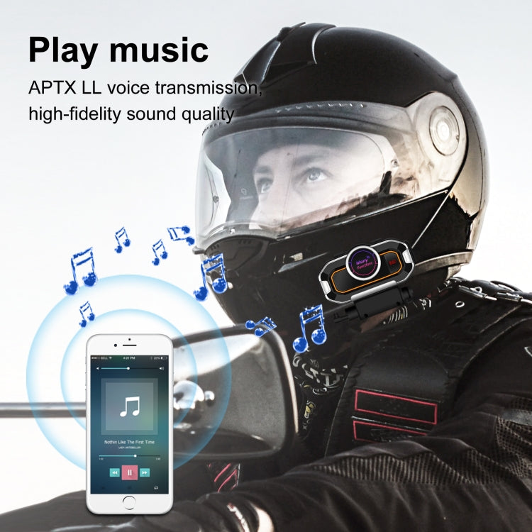 V9 Pro Motorcycle Helmet Bluetooth Walkie-talkie Support FM(Black) - Others by PMC TechLife | Online Shopping South Africa | PMC TechLife | Buy Now Pay Later Mobicred