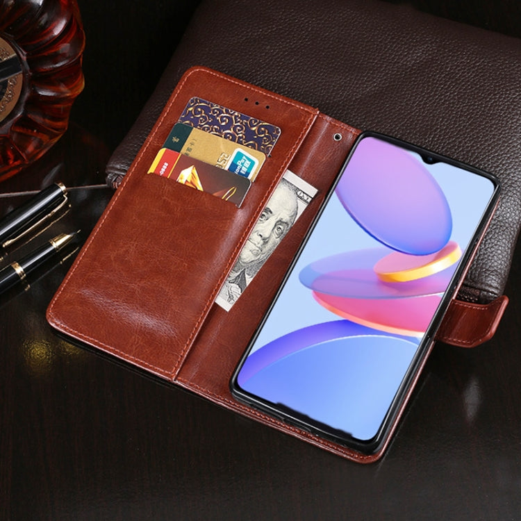 For U-MAGIC 30e idewei Crazy Horse Texture Horizontal Flip Leather Case with Holder & Card Slots & Wallet(Dark Blue) - More Brand by idewei | Online Shopping South Africa | PMC Jewellery | Buy Now Pay Later Mobicred