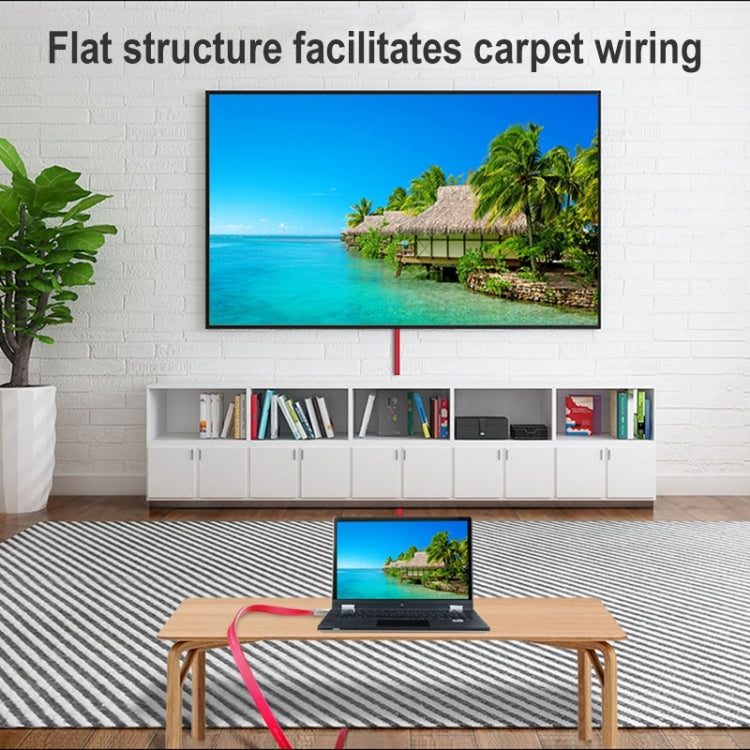 ULT-unite 4K Ultra HD Gold-plated HDMI to HDMI Flat Cable, Cable Length:1m(Red) - free shipping - PMC Jewellery - Order now!