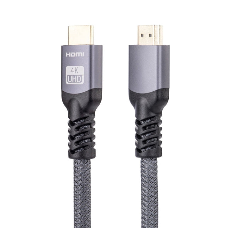 HDMI 2.0 Male to HDMI 2.0 Male 4K Ultra-HD Braided Adapter Cable, Cable Length:15m(Grey) - Cable by PMC Jewellery | Online Shopping South Africa | PMC Jewellery | Buy Now Pay Later Mobicred