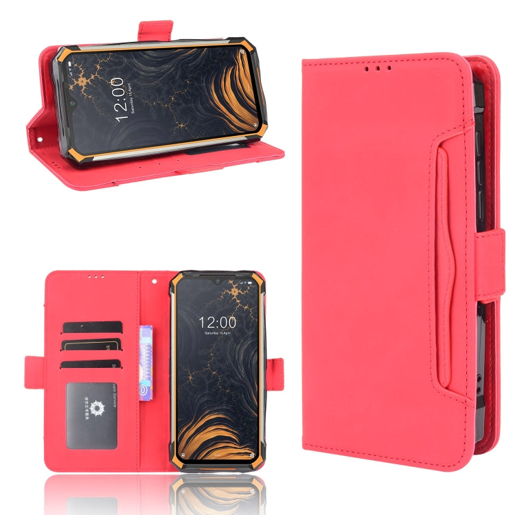 For Doogee S88 Plus / S88 Pro Skin Feel Calf Pattern Horizontal Flip Leather Case with Holder & Card Slots & Photo Frame(Red) - More Brand by PMC Jewellery | Online Shopping South Africa | PMC Jewellery | Buy Now Pay Later Mobicred