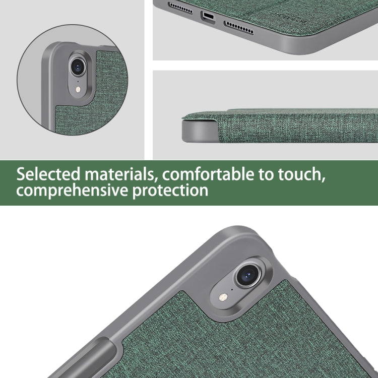 For iPad mini 6 / mini 2024 Mutural Multi-fold Smart Leather Tablet Case(Blue) - free shipping - PMC TechLife - Order now!